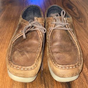 Wallabies with leather. Brown. Women’s size 8.